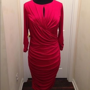 TADASHI SHOJI GORGEOUS Red Women’s Dress Size S